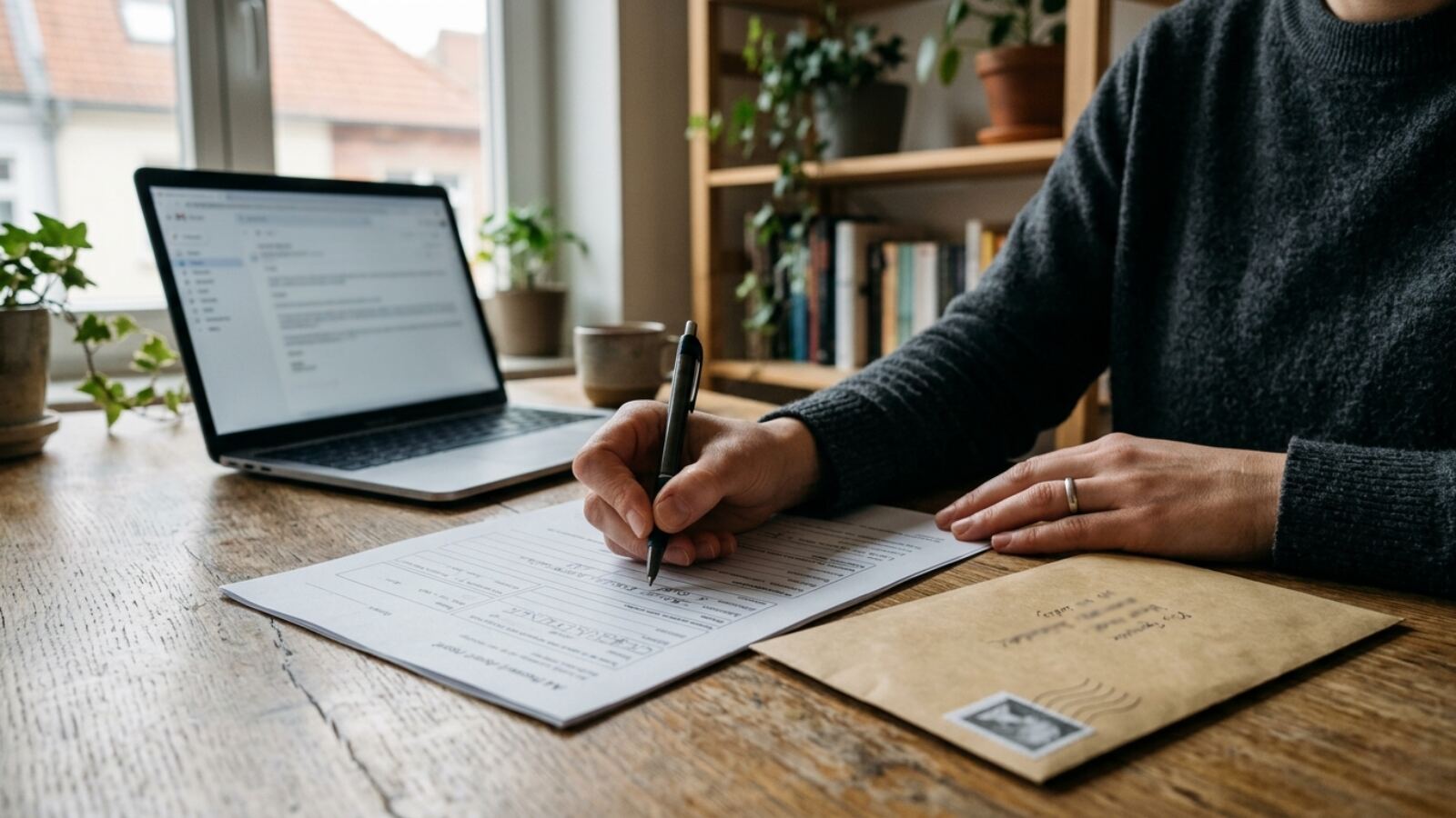 The state form that names a new registered agent Registered agent change form ready to be mailed to the state