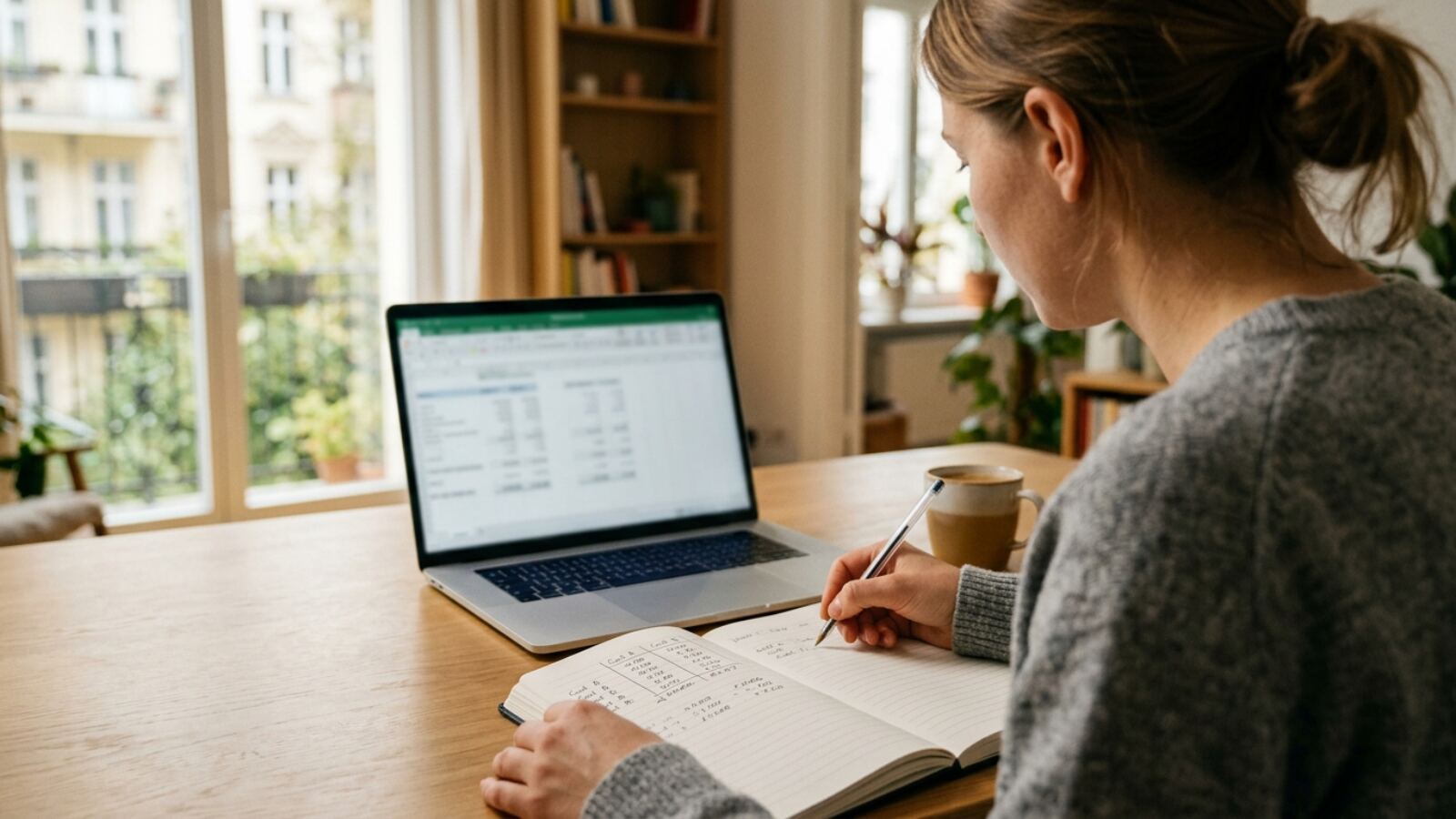 Un indépendant compare à la main le coût annuel de plusieurs abonnements CRM