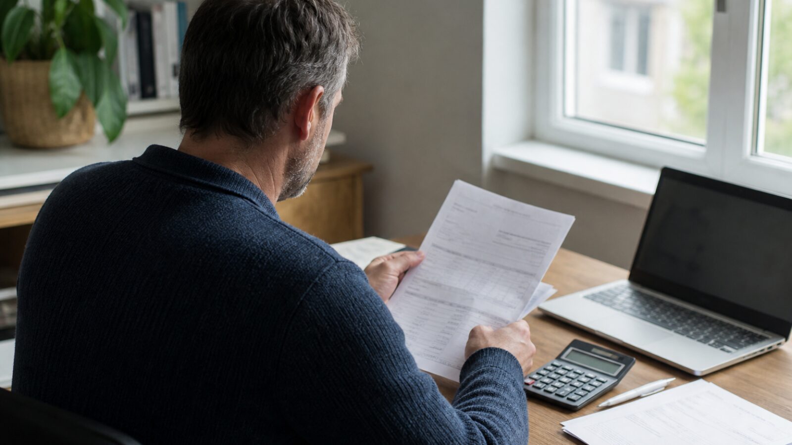 Compte Payoneer : à qui il s'adresse vraiment Indépendant qui consulte le solde de son compte Payoneer sur un ordinateur portable, dans un bureau lumineux