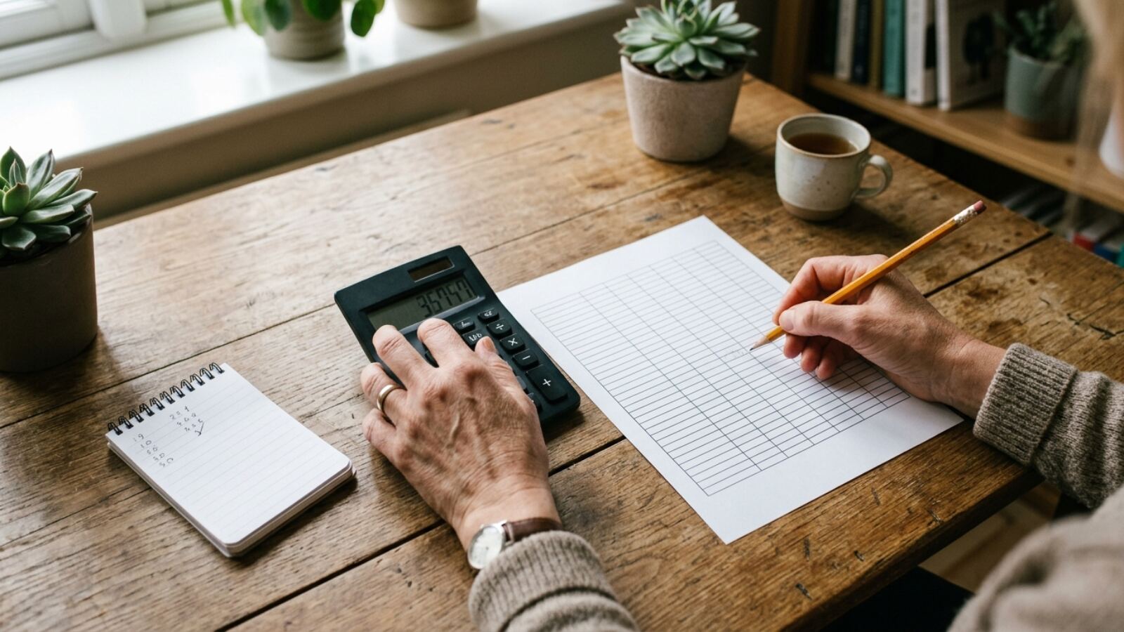 Calculatrice et carnet pour calculer le coût par 1 000 e-mails d'un outil d'emailing
