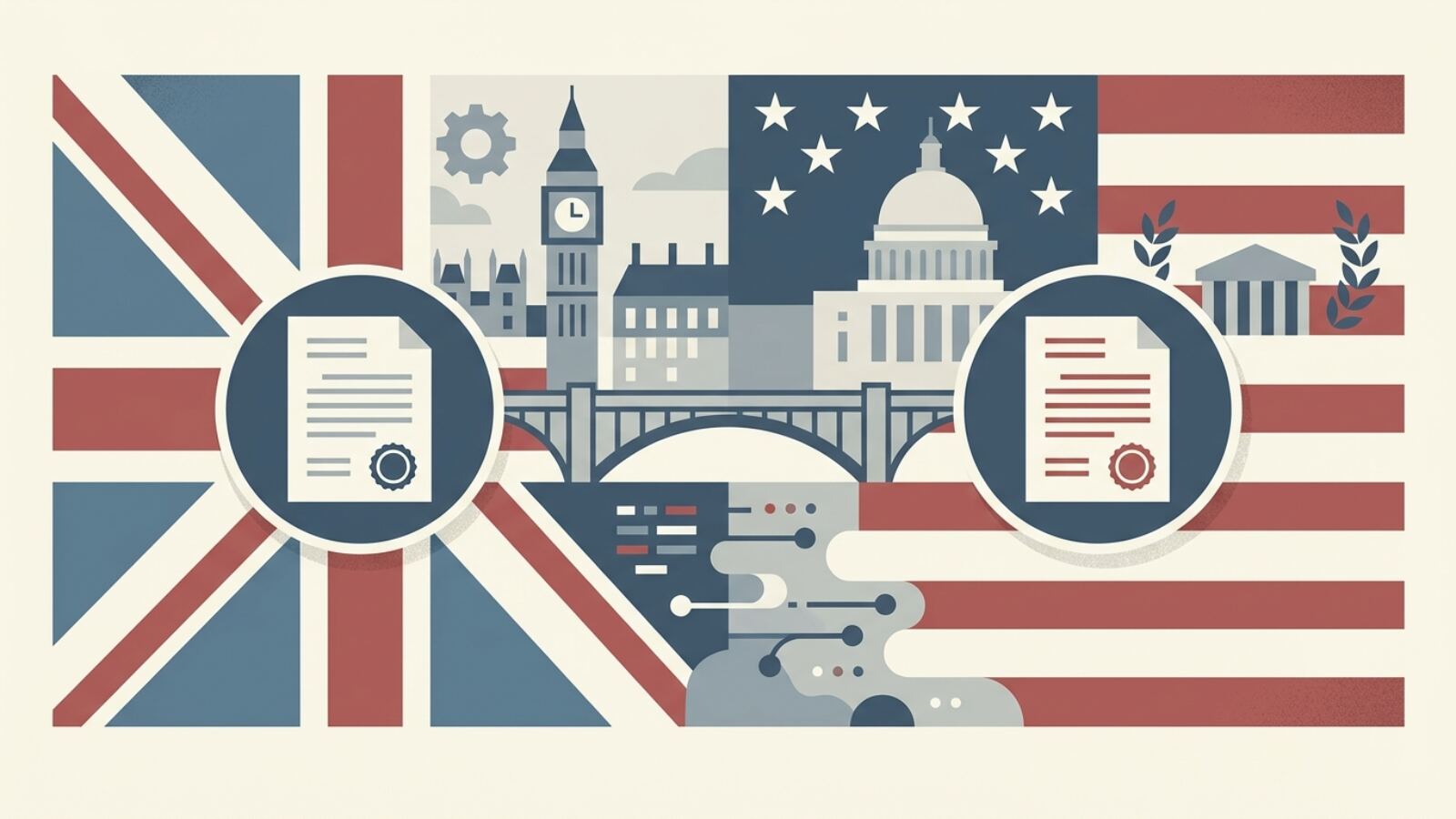 Comparatif UK Ltd contre LLC Illustration comparant UK Ltd ou LLC pour un entrepreneur non-résident