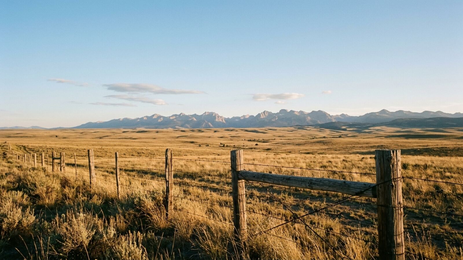 Une prairie du Wyoming avec une chaîne de montagnes au loin Prairie du Wyoming : l'État où créer une LLC en tant que non-résident